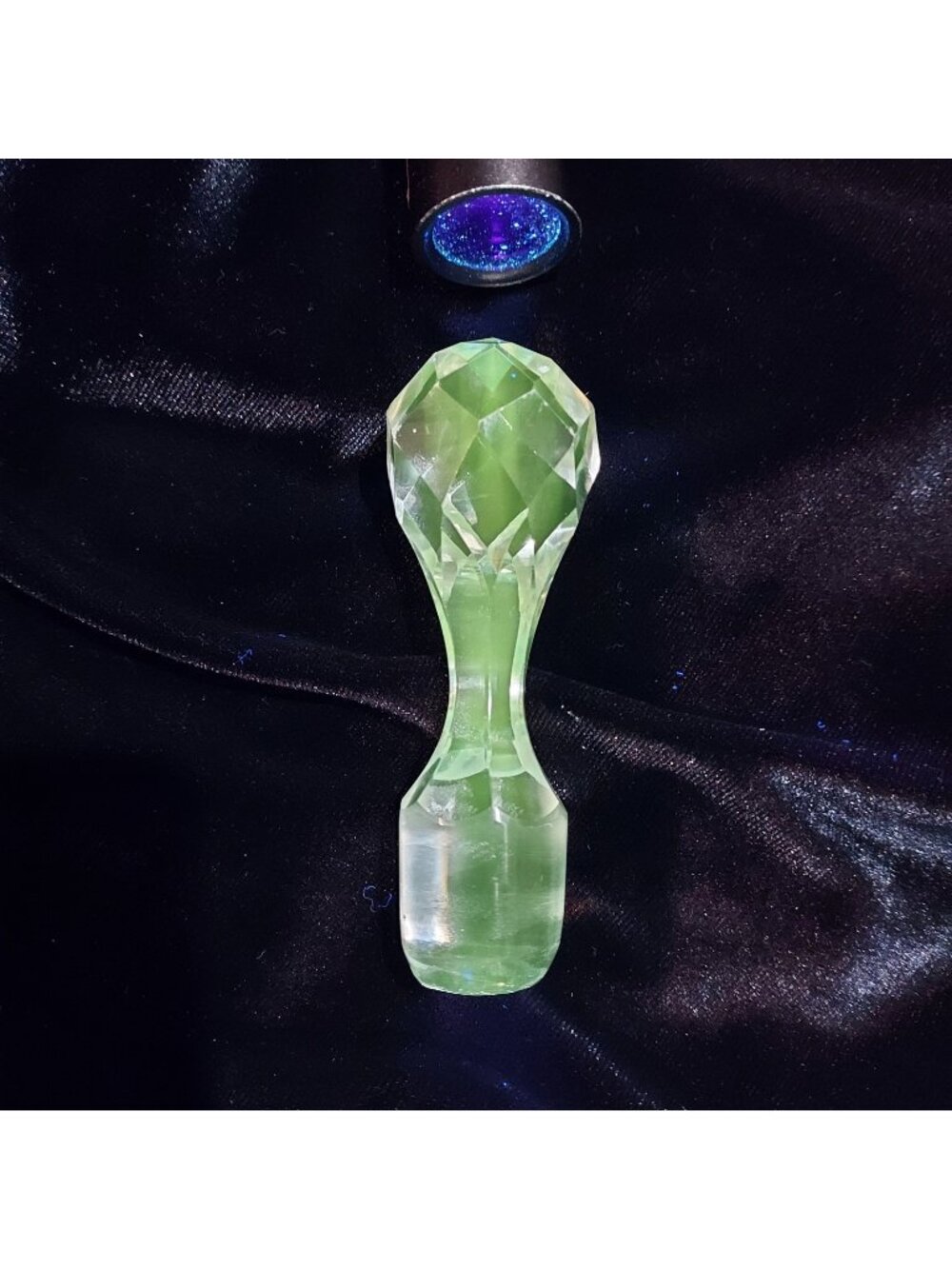 Crystal Glowy Glass Bottle Stopper Decanter Cruet Perfume 3.5" Tall Replacement